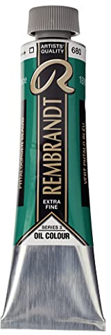 Talens Rembrandt - Excelentes colores de pintura al óleo - 40 ml - 680 Verde ftalo azul