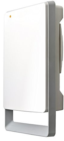 Radialight TBSLI011 Termoventilador liso de pared con temporizador, blanco brillante/gris