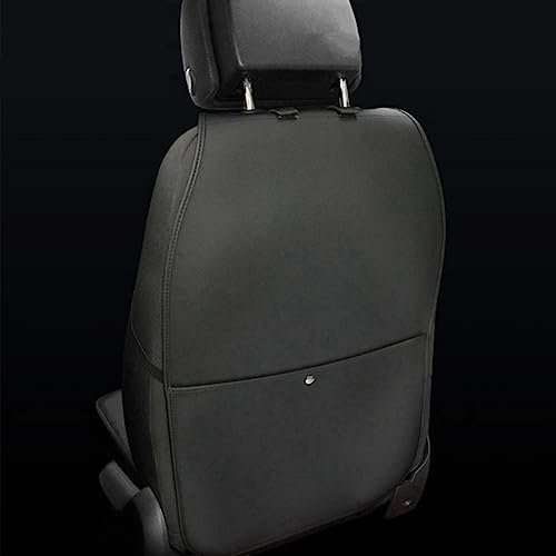 HONCENMAX Rückenlehnenschutz Auto Rückenlehne Schutz Wasserdicht Einfach zu Säubern Multifunktional Veranstalter Aufbewahrungstasche Reisezubehör PU-Leder [2 Packungen]