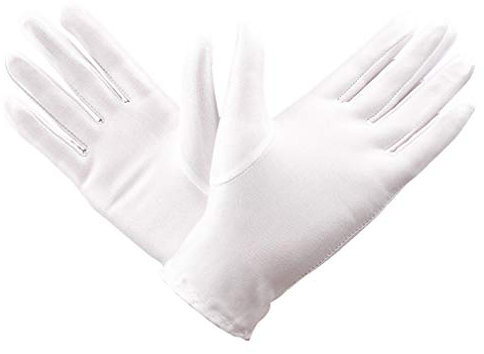 3 Paare Industriehandschuhe Münz-baumwollhandschuhe Baumwollhandschuhe Dehnbare Handschuhe Elastische Etikette-handschuhe Laborhandschuhe Weiß Haushalt Kleidung Arbeit