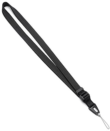 Ringke Lanyard Strap Correa del Cuello para Teléfono Móvil, Cámara [Correa de Hombro] para Funda iPhone 12/11/Pro/Max/Mini, Xiaomi Redmi Note 10/Pro, POCO X3 Pro y Mas - Black