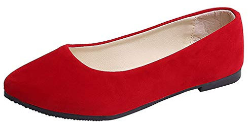 Women Slip On Flat Comfortable Walking Ballerina Shoes, Ladies UK Cute Ballet Shoes Pointed Toe Flat Pumps Slip On Loafers Ladies Ballet Ballerina Dolly Shoes UK Size