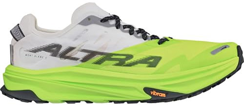 ALTRA Mont Blanc Carbon Men's Running Shoes, White/Lime (White/Lime, UK Footwear Size System, Adult, Men, Numeric, Medium, 9)