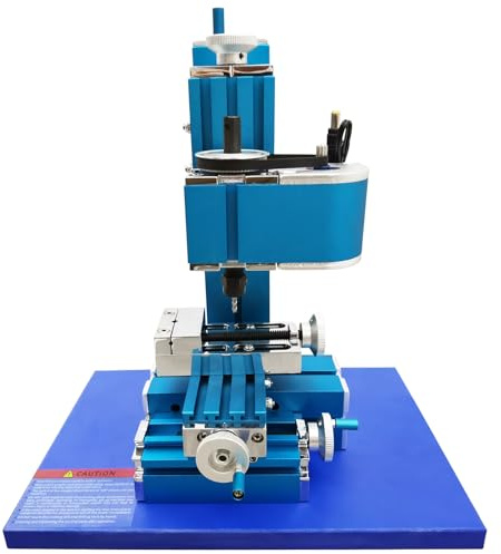 INTBUYING Mini Metal Milling Machine AC100V-240V Mini Drilling and Milling Machine DIY Tool Benchtop Wood Lathe for Educational Model Making