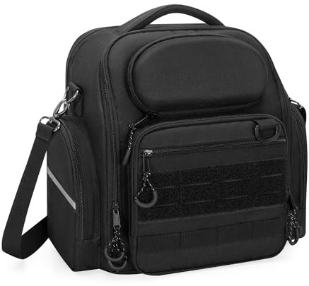 Damero Pilotenkoffer für Kopfhörer, Kopfhörer Tasche für Flieger, Großraum-kopfhörer Case für Piloten-Headset, Piloten-Kniebrett und mehr, schwarz