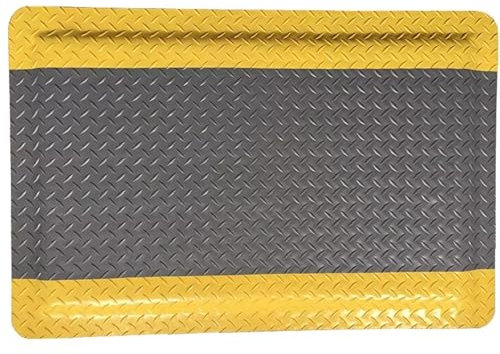 Industrielle Anti-Ermüdungsmatte, strapazierfähig, Diamantschwamm, ergonomische Bodenmatte für den Arbeitsplatz, 70 x 120 cm, Grau