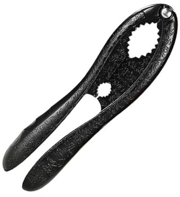 GLEAVI 1 Pz Pinza per Granchi e Noci Strumento Multifunzionale Antiscivolo per Aprire Noci Aragoste e Crostacei Nero