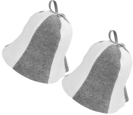 BAZEITFLOW 2pezzi Cappello Da Sauna in Feltro Cappello Protettivo Da Bagno Per Sauna Vapore Confezione Da Accessori e Doccia