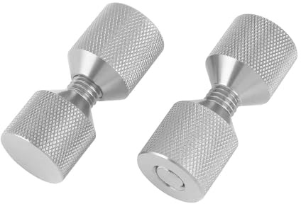 2pcs Pipe Flange Positioning Pin Set Threaded Aluminum Two Hole Precisions Machined Two Hole For Secure Assembly Oxidation Resistant Pins