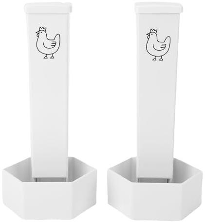 ASHATA Alimentador de Concha de Ostra de Pollo, Alimentador de de Pollo por Gravedad con Tapa Superior de Gran Capacidad Automática Adecuada para una Variedad de Alimentos para