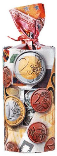 Unbekannt 10 Tischbomben ,,Geldsack Tischfeuerwerk Silvester im hochwertigen Display