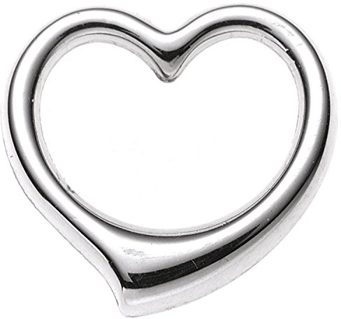 Jobo Kinder-Anhänger Herz Schwingherz aus 9 Karat 375 Weißgold