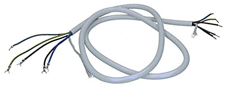Cavo di collegamento per stufa 1,5 m 5 x 1,5 H05VVV-F Capocorda a innesto sul connettore a crimpare