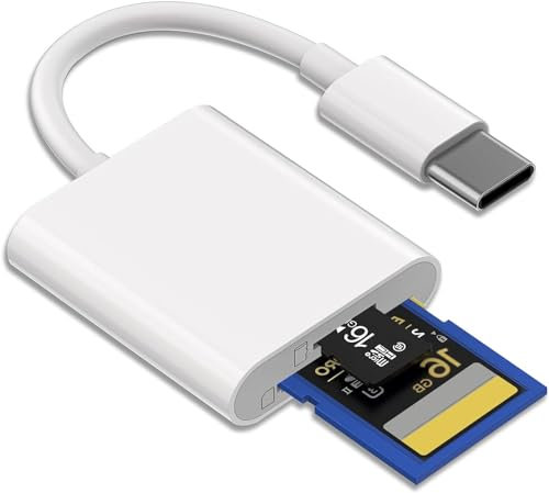 Adattatore USB-C a SD Card Reader Type-c per MacBook Air, iPad, iPhone, Samsung, Huawei, Xiaomi Pro, Pro Max