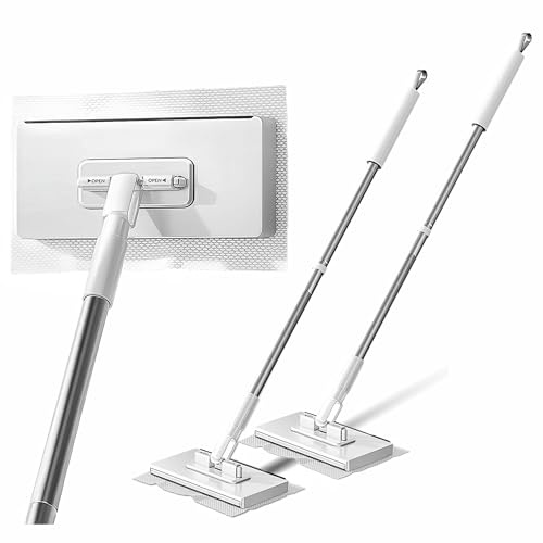 KZKR Snap Grip Mini Mop, No-Touch Disposable Lazy Mop, Easy Mopping Flat Dust Mop for Small Spaces, 1 Second Installation