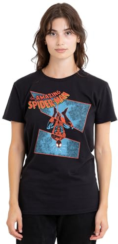 Spider-Man dam Spiderman Spidey Senses Tingling Ladies T Shirt, Black T-tröja