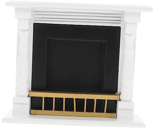 UPKOCH Cheminée Miniature pour Maison De Poupée Meubles Bois Détails Réalistes pour Collection Miniature