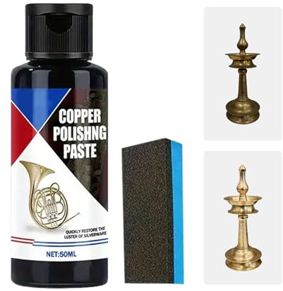 Messingreiniger - Kupferreiniger Restaurator - 50ml Kratzfrei Reiniger Wiederhersteller Mit Für Chrom Geräte Uhr Edelstahl Aluminium