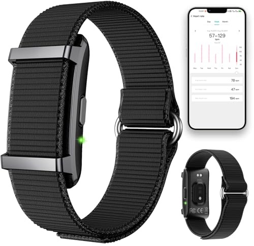 findtime Fitness Tracker Armband ohne Display Pulsuhr Schlaftracker Kalorienzähler IP68 Wasserdicht Smartwatch Fitnessarmband iOS Android Herzfrequenz