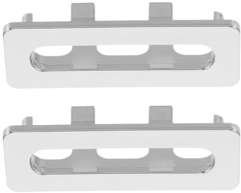 SAFIGLE Tapa De Desbordamiento De Fregadero Rectangular Anillo De Desbordamiento De Lavabo De Plástico Inserto para Orificio De Cocina Y Baño 2 Piezas Fácil Instalación