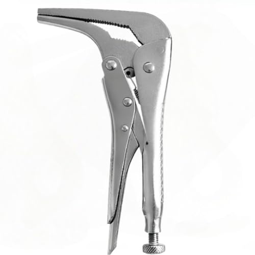 Hipzeepo 1pc Pinza A Ganasce Vice Grip con Bocca Piegata A 90 Gradi, Pinze Bloccanti In Acciaio per Uso Versatile