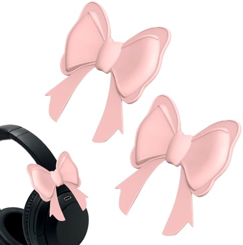 Accesorios de fijación para Auriculares, 1 par de sujeción Antideslizante, decoración de de Silicona para Auriculares, para Mujeres, niñas, Adolescentes, Estudiantes universitarios, Trabajo