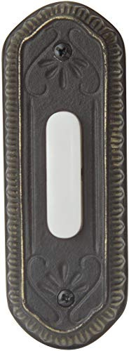 Craftmade PB3034-AZ Designer Surface Mount Lighted Doorbell LED Push Button, Antique Bronze (4.25H x 1.5W)