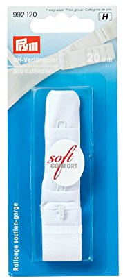 Prym - Prym Bra Extender White 3x1 (20mm) Hooks - 1 Unit