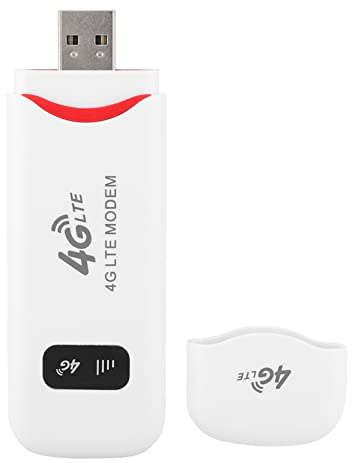 Portable 4G LTE WiFi Router, 100Mbps USB Network Adapter, Plug and Play Hotspot Modem Stick, Supports 32GB TF Memory Card Expansion
