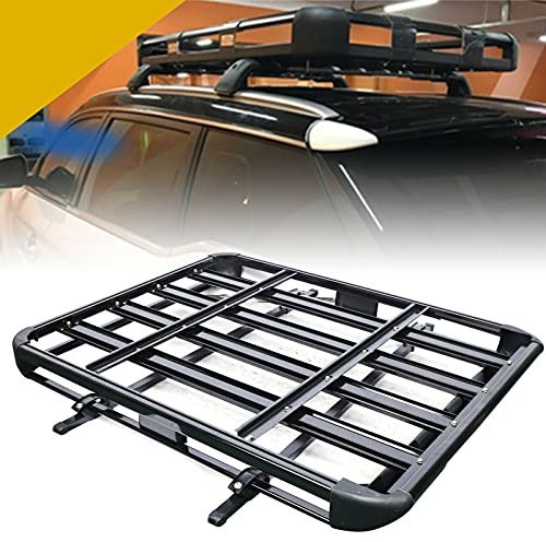 Barra portaequipajes universal de techo en aleación de aluminio, 131 x 24 x 19 cm, para coche