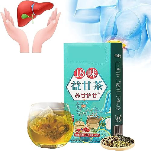 Thé de soin du foie à 18 saveurs, 18 saveurs de thé de protection du foie, thé nourrissant le foie quotidien, thé nourrissant le foie et protégeant le foie, tisane pour la santé du foie (1 boîte)