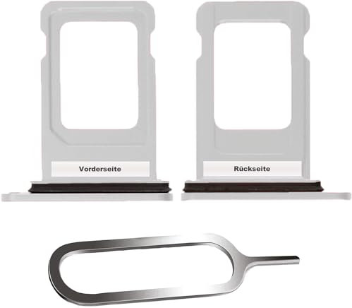 IS-TECK SIM-Kartenhalter Ersatz SIM-Tray Kompatibel mit iPhone 11 inklusive SIM-Nadel SIM-Kartensteckplatz (Weiß)