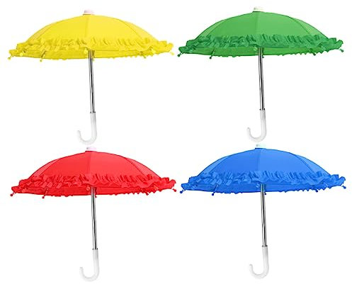 COLLBATH 4stücke Dekorative Regenschirm-form Verzierungen Schöne Spielzeuge Für Junge Mädchen Zufällige Farbe