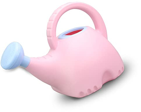 Aramox Children Watering Can, Elephant Shape Cute Plastic Gardening Toy 1.5L with Comfortable Handle, for Kids Outdoor Fun and Nature Learning (Pink)