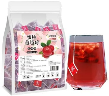 Persika tranbärste 100 g (5g X 20 paket) örtfrukt, triangelpåsar, individuellt förpackade(3pcs)