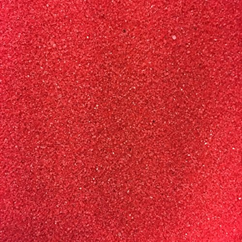 Finest-Filters Aquarium Fish Tank Sand Substrate Black White Natural and Coloured (2kg, Red)
