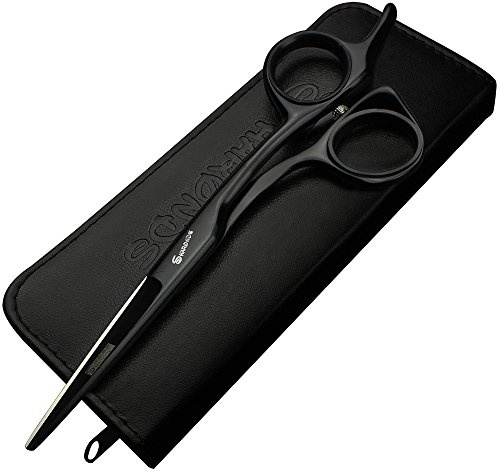 6.5 ou 6 ou 5.5 pouces haute qualité Cheveux Professionnel Ciseaux à Pansement, Barber Cisailles à plat de coupe Ciseaux Noir