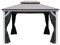 Sojag Alu Pavillon Messina 1216 | Hardtop Pavillon mit Moskitonetz | Anthrazit | 363x483x307 cm