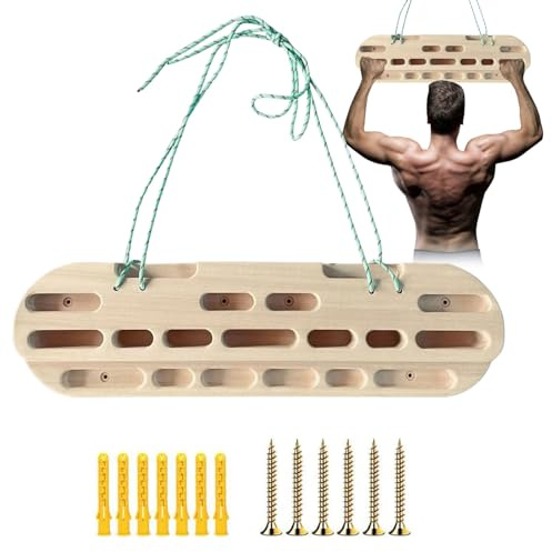 Lixuhdyu Tablas De Entrenamiento De Escalada En Roca - Diapasón De Madera para Escalada En Roca | Tabla De Entrenamiento De Fuerza para Dedos De Escalada Duradera para Entrenamiento De Escalada