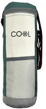 Sac isotherme pour bouteilles, jusqu'à 1,5 l, 12 x 32 cm, couleur turquoise, glacière, sac isotherme avec bandoulière réglable, petit sac isotherme pour boissons, glacière pour l'extérieur, les