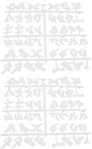 Qsvbeeqj 2 Bögen Halloween Buchstaben für Nachrichtenbrett Buchstaben für Filze Letterboard wechselbare Letterboard Dekorationen
