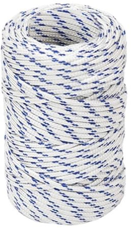 Homgoday Corde de bateau blanche 2 mm 50 m en polypropylène, décoration de corde nautique, corde de travail, corde multifonction pour activités de plein air, corde nautique, corde multi-usage