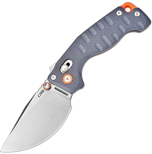 CJRB Doubletap Pocket Knife for Men, 3.86” D2 Steel Blade with Recoil Lock V2, G10 Handle Folding Knife for Camping Hiking Outdoors, J1970 Blue
