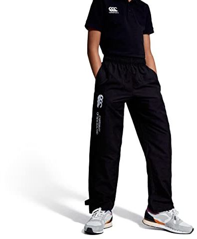 Canterbury Junior Boys Open Hem Stadium Pant | Tracksuit/Jogging Bottoms | Durability and Comfort Track Pants, Black, 10