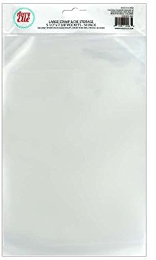 Avery Elle Stempel- und Prägeplatten-Aufbewahrungstaschen, Transparent , 13.9 x 18.7 cm