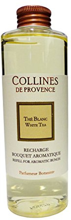 Collines de Provence Recharge Thé Blanc 200ml, Transparent 4,5cm x 4,5cm x 14,5cm