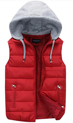 WIEAYUMEI Homme Doudoune sans Manches pour Fomme avec Capuche Poches Zippées Gilet Matelassé Léger pour la Randonnée