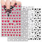 4 Fogli Adesivi Unghie Cuori Love Adesivi Decalcomanie per Unghie Scritte Autoadesivi Neri Accessori Nail Art Decorazioni per Unghie Donna Ragazze Manicure Nail Stickers Valentine's Day Fai da Te