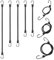 FYting Expander mit Haken,8 Stück Spanngummi mit Haken(3 * 50cm+ 3 * 80cm+ 2 * 100cm),Gummi Spanngummi mit Einstellbarer, Robust Und Langlebig, Für Campingzelte, Motorräder,Fahrräder(Schwarz)