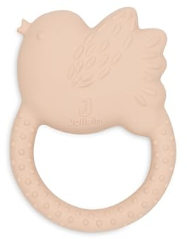 Jollein Mordedor de caucho natural para bebé Lovely Birds - Ayuda para dentición - Libre de sustancias nocivas y BPA - Juguete para bebé